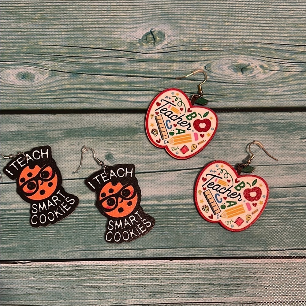 Teacher Themed Earrings Set